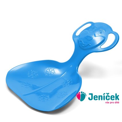 Dětský sáňkovací kluzák lopata Baby Mix COMFORT LINE M modrý
