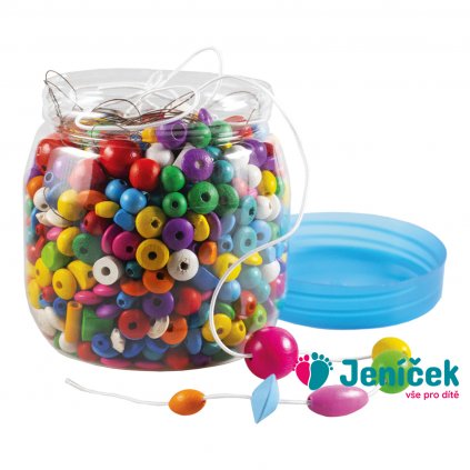 Detoa Dřevěné perličky v dóze