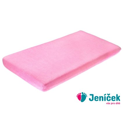 Prostěradlo do postýlky froté Sensillo 120x60 cm růžové