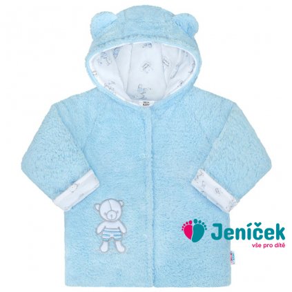 Zimní kabátek New Baby Nice Bear modrý vel.56 v