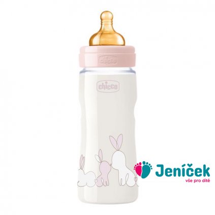 CHICCO Láhev kojenecká Original Touch latex 330 ml dívka V