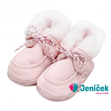 Kojenecké zimní capáčky New Baby růžové 0-3 m