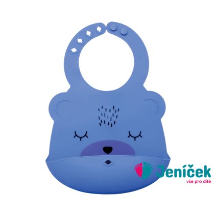 Tiny Twinkle Silikonový bryndák - Indigo Bear