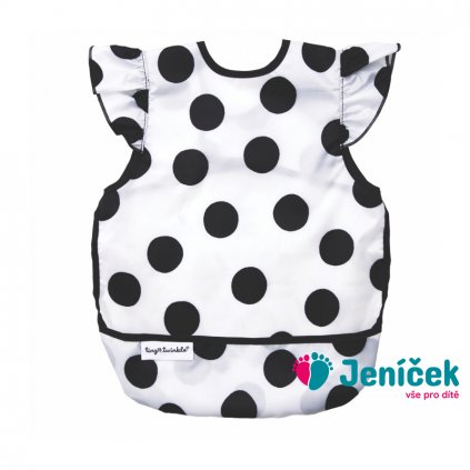Tiny Twinkle Zástěrka s bryndákem s volánky, L - Polka Dot