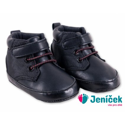 Kojenecké capačky/botičky YO ! - černé, vel. 0/6 m