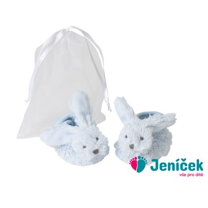 Happy Horse | králíček Richie papučky v dárkové pytlíčku modré velikost: 10 cm