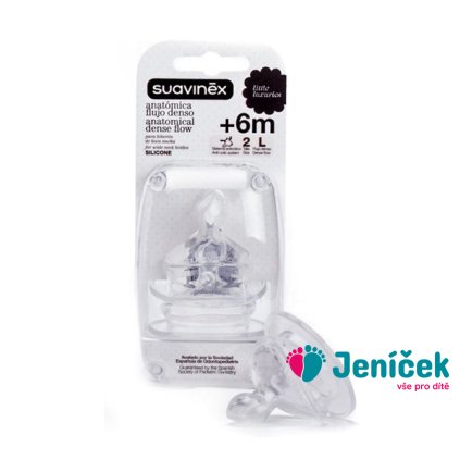 SUAVINEX | SAVIČKA ŠIROKOHRDLÁ Anatomická silikon S2/L - 2 ks
