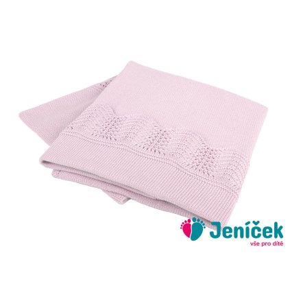 INTERBABY | Deka přízová LEM - RŮŽOVÁ