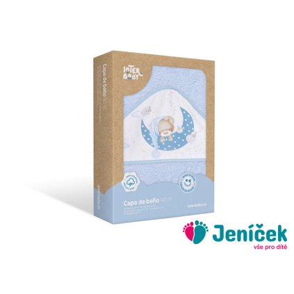 INTERBABY | OSUŠKA froté Medvídek spí - modrá