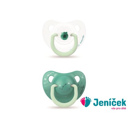 SUAVINEX | Šidítko DEN&NOC anatomické silikon 0-6 m - 2 ks - růžový králík