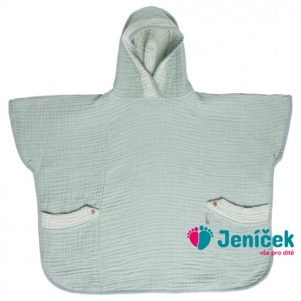 Bebe-Jou Dětské pončo Bébé-Jou Pure Cotton Green