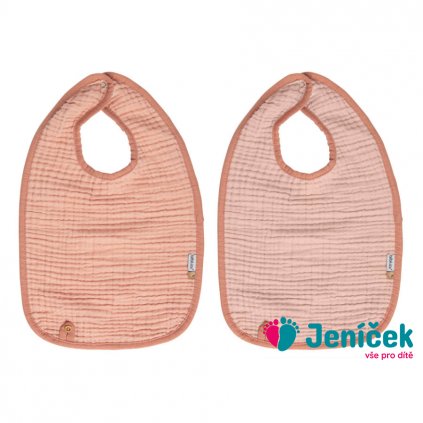 Bebe-Jou Bryndáčky Bébé-Jou Pure Cotton Pink 2ks