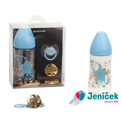 SUAVINEX | Set PREMIUM HAUTE COUTURE 0-4 m - MODRÝ