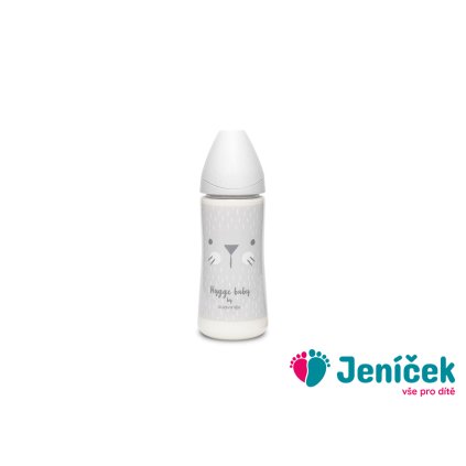 SUAVINEX | Premium láhev 360 ml L HYGGE vousky - zelená