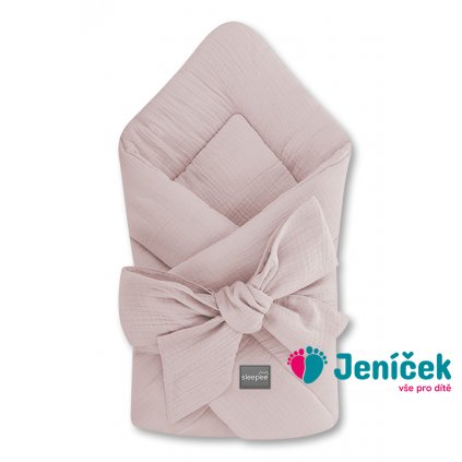 Mušelínová zavinovačka Sleepee Rose Růžová