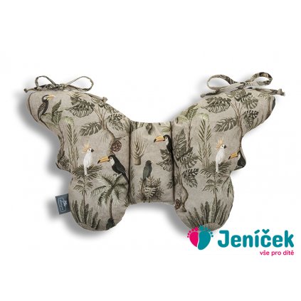 Stabilizační polštářek Sleepee Butterfly pillow Jungle Khaki