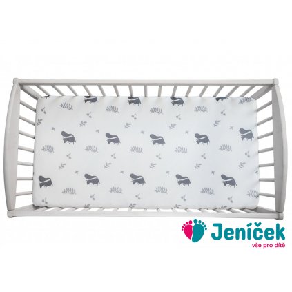 Prostěradlo Sleepee We Care veverky 120x60 cm