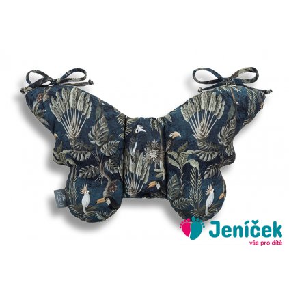 Stabilizační polštářek Sleepee Butterfly pillow Jungle Dark Blue