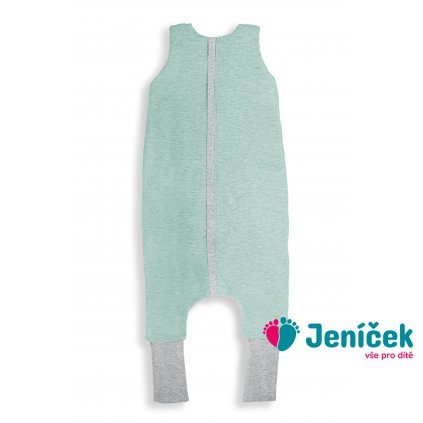 Celoroční spací pytel s nohavicemi Sleepee Melange Mint S