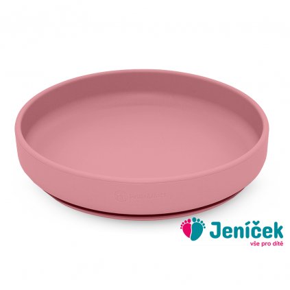 PETITE&MARS Talíř silikonový s přísavkou TAKE&MATCH Dusty Rose 6m+