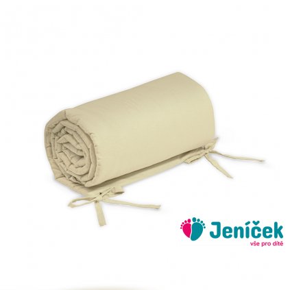 PETITE&MARS Mantinel ochranný do postýlky TILLY Light Beige 180 cm