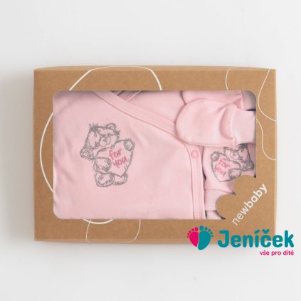 5-dílná kojenecká soupravička do porodnice New Baby Classic růžová