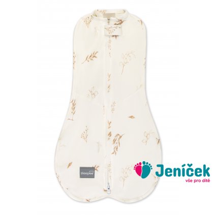 Zavinovačka Sleepee First Step Swaddle s čepičkou zdarma Bohemian Botanic