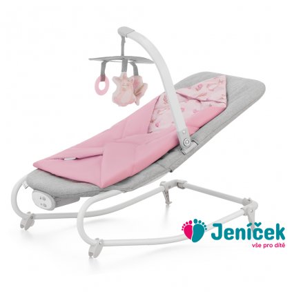 KINDERKRAFT Houpátko vibrující s melodií Felio 2 Peony Rose 0m+, do 9 kg