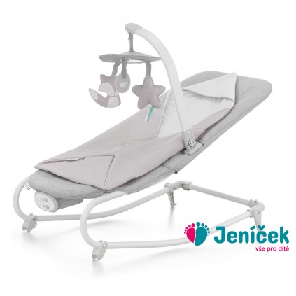 KINDERKRAFT Houpátko vibrující s melodií Felio 2 Stone Grey 0m+, do 9 kg