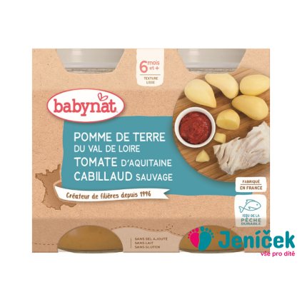 2xBABYBIO Menu brambory s treskou 200 g