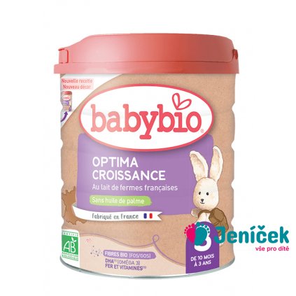BABYBIO OPTIMA 3 Croissance kojenecké bio mléko 800 g