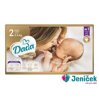 DADA Extra Care Pleny jednorázové 2 Mini (3-6 kg) 44 ks