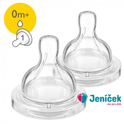 Philips AVENT Dudlík Anti-colic/Classic+ 1 novorozenecký průtok, 2 ks