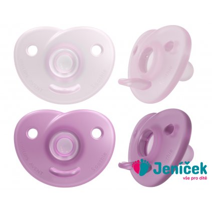 Philips AVENT Šidítko Soothie 0-6m dívka, 2 ks