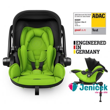 KIDDY Autosedačka Evoluna i-size 2 + Isofix základna 40-83 cm Spring Green