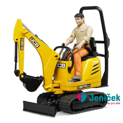Bruder BWORLD Mikrobagr JCB s figurkou