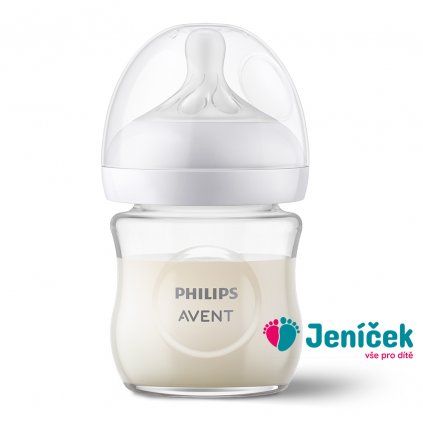 Philips AVENT Láhev Natural Response skleněná 120 ml, 0m+