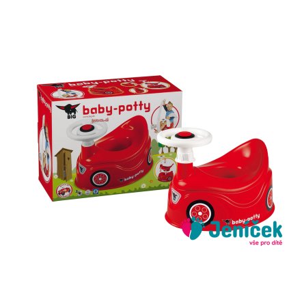 Nočník s volantem červený