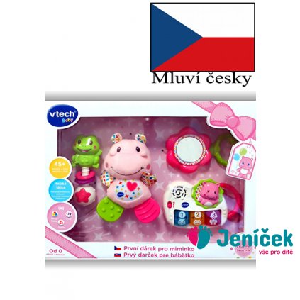 Vtech První dárek pro miminko CZ - růžový