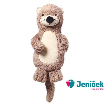 BabyOno Plyšová hračka s chrastítkem Otter Maggie Vydra, béžovo-hnědá
