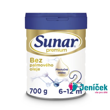 SUNAR Premium 2 Mléko pokračovací 700 g