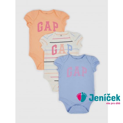 Baby body GAP, 3 ks Barevná