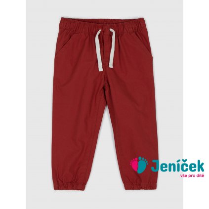 Baby kalhoty joggers Červená