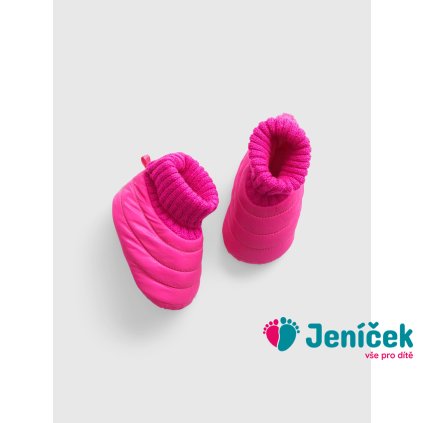 Baby prošívané botičky Růžová