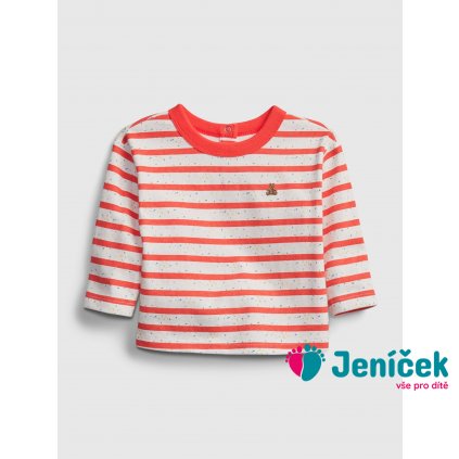 Baby tričko stripe Červená