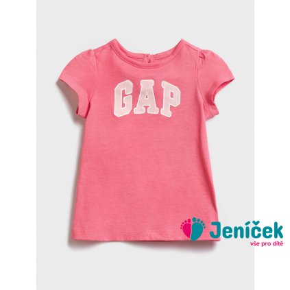 Baby šaty GAP logo Růžová