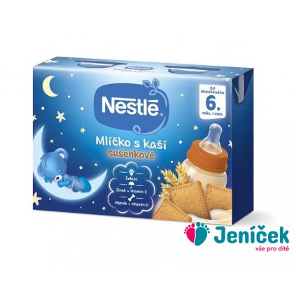 NESTLÉ Mlíčko s kaší sušenkové (2x 200 ml)