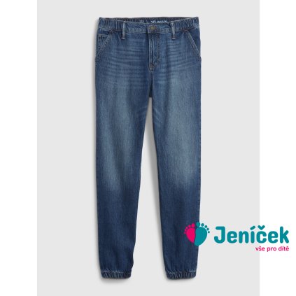 Dětské džíny joggers Tmavě modrá
