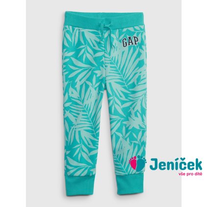 Baby tepláky GAP logo Zelená