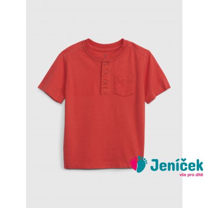 Dětské tričko s kapsičkou Červená